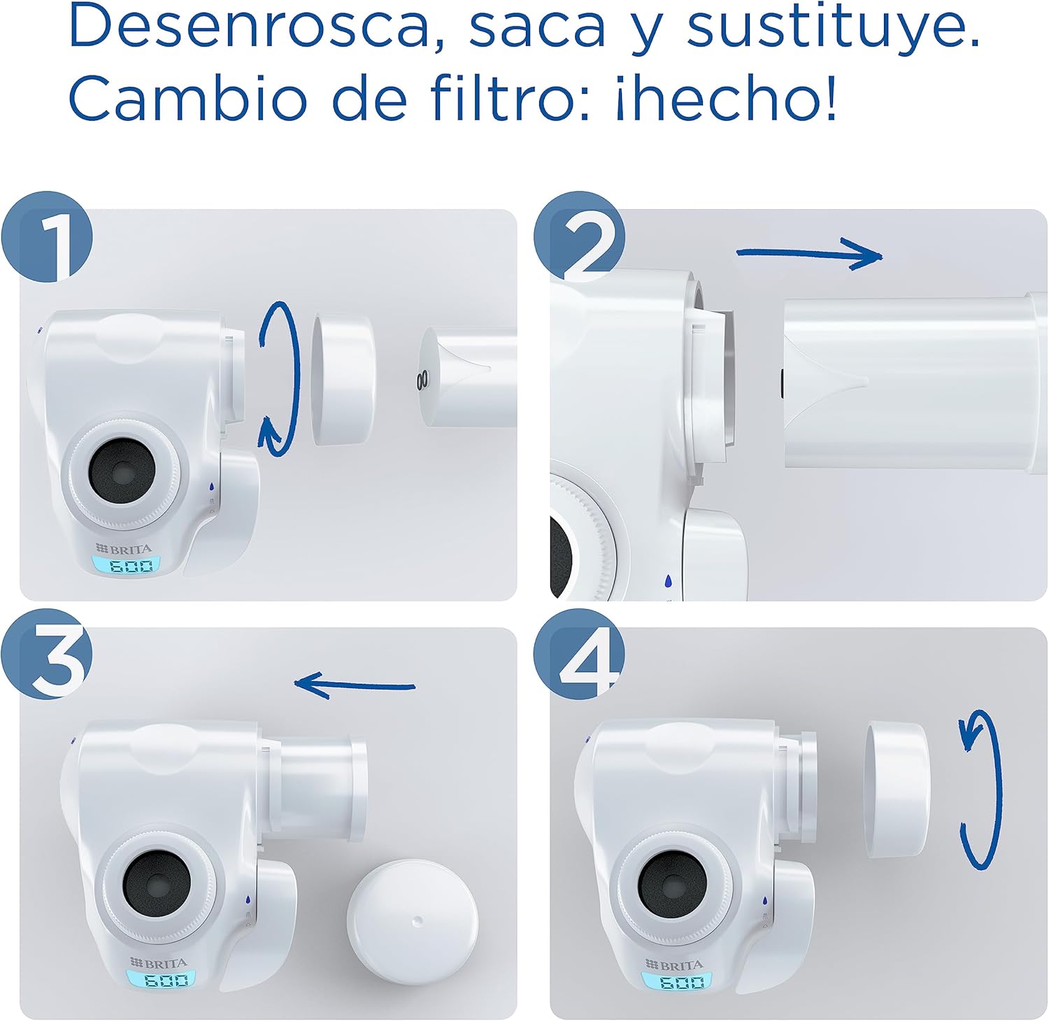Caja del cartucho BRITA ON TAP V-MF compatible con sistemas ON TAP modernos