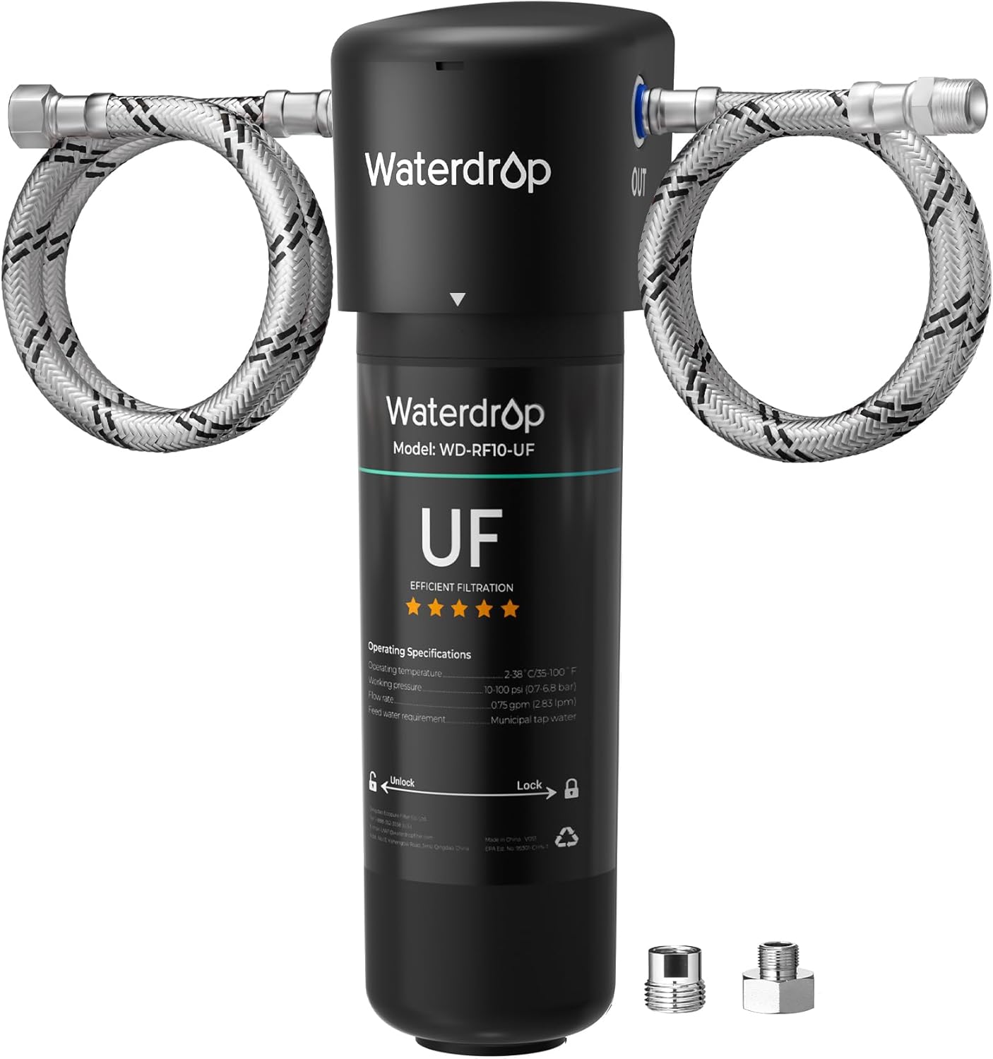 Waterdrop 10UA-UF con membrana de ultrafiltración de 0,01 micras