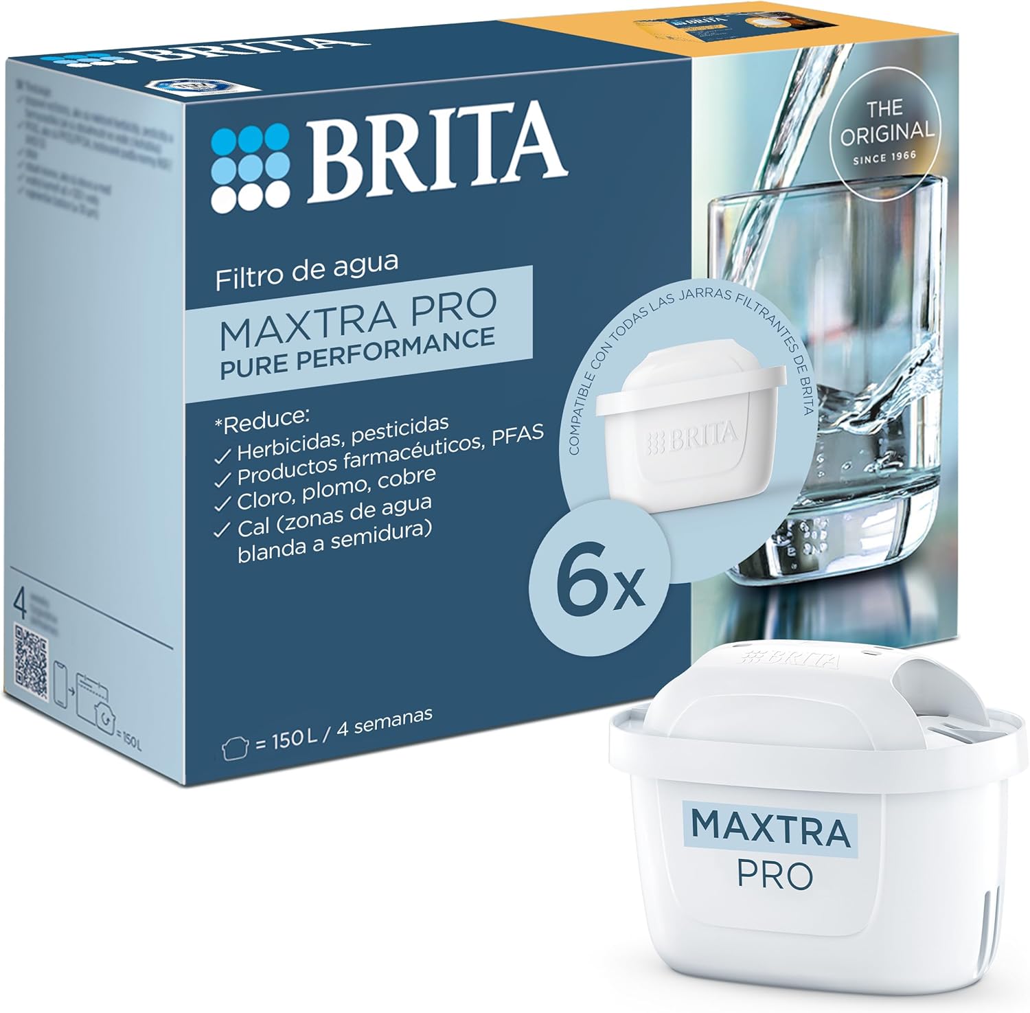 Pack de seis filtros BRITA MAXTRA PRO Pure Performance